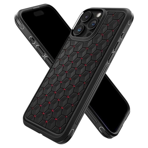 Coque för iPhone 15 Pro Max - Spigen Cryo Armor - Röd