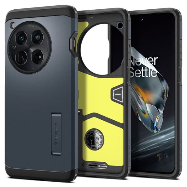 Coque för OnePlus 12 - Spigen Tough Armor - Metallisk Skiffer