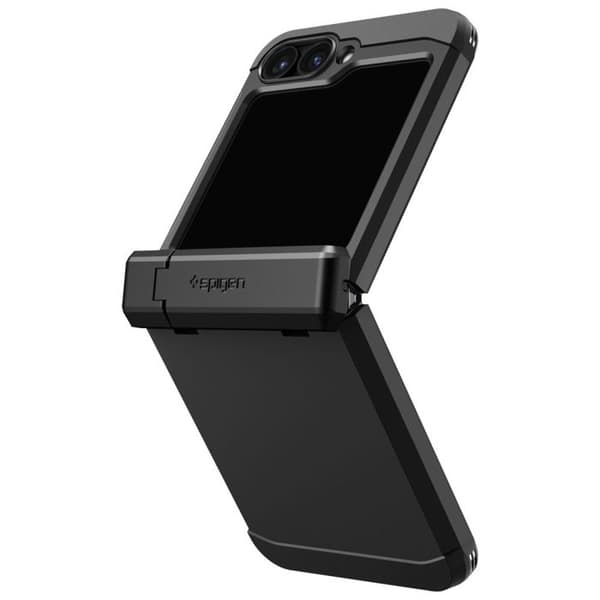 Skyddsskal - SPIGEN - Galaxy Z Flip6 - Svart - Hård - Optimal skydd mot stötar