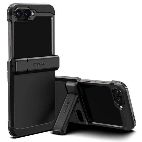 Skyddsskal - SPIGEN - Galaxy Z Flip6 - Svart - Hård - Optimal skydd mot stötar