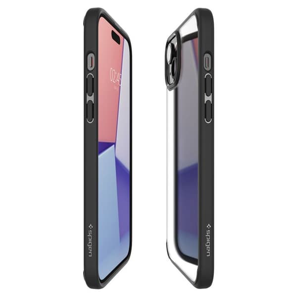 SPIGEN mattsvart iPhone 15 Ultra Hybrid-fodral