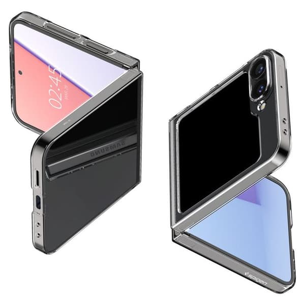 Skyddshölje - SPIGEN - Galaxy Z Flip6 - Kristallklar - Semi-stel - Elegant