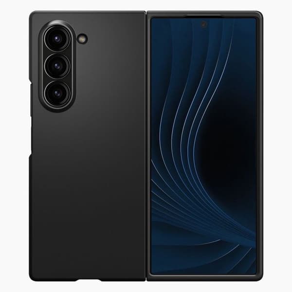 Skyddsskal - SPIGEN - Galaxy Z Fold6 - Semi-hårt - Svart - Maximalt skydd