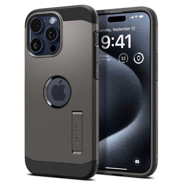 Spigen Tough Armor Mag MagSafe - Fodral för iPhone 15 Pro (Gunmetal)