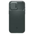 Miniatyrbild 4 av 6: Telefonfodral - telefon bumper Spigen Optik Armor MagFit Fodral till iPhone 15 Pro - Grön