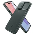 Miniatyrbild 6 av 6: Telefonfodral - telefon bumper Spigen Optik Armor MagFit Fodral till iPhone 15 Pro - Grön