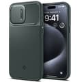 Miniatyrbild 1 av 6: Telefonfodral - telefon bumper Spigen Optik Armor MagFit Fodral till iPhone 15 Pro - Grön