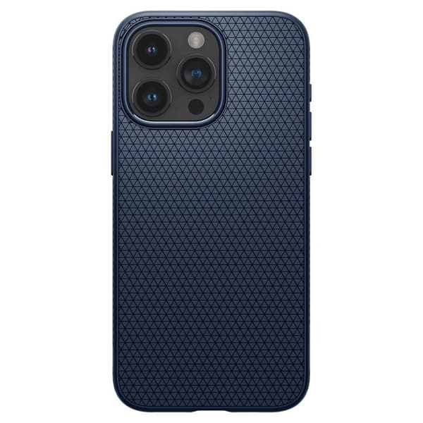 Telefonfodral - telefon bumper Spigen Liquid Air Fodral till iPhone 15 Pro Max - Marinblå