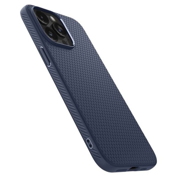 Telefonfodral - telefon bumper Spigen Liquid Air Fodral till iPhone 15 Pro Max - Marinblå