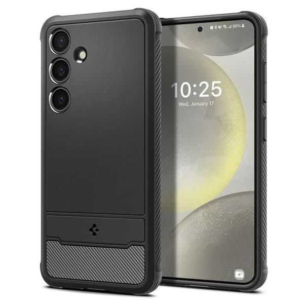 Fodral till Samsung Galaxy S24 - Spigen Rugged Armor - Svart
