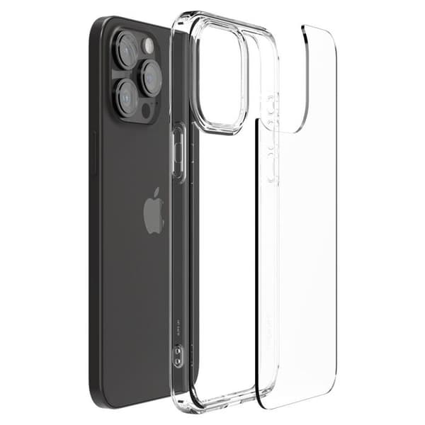 Telefonfodral - Spigen - Ultra Hybrid - Genomskinlig - Maximalt skydd - iPhone 15 Pro Max