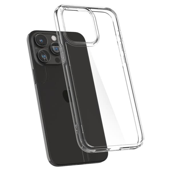 Telefonfodral - Spigen - Ultra Hybrid - Genomskinlig - Maximalt skydd - iPhone 15 Pro Max
