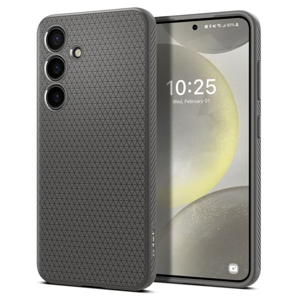 Fodral till Samsung Galaxy S24 - Spigen Liquid Air - Granitgrå