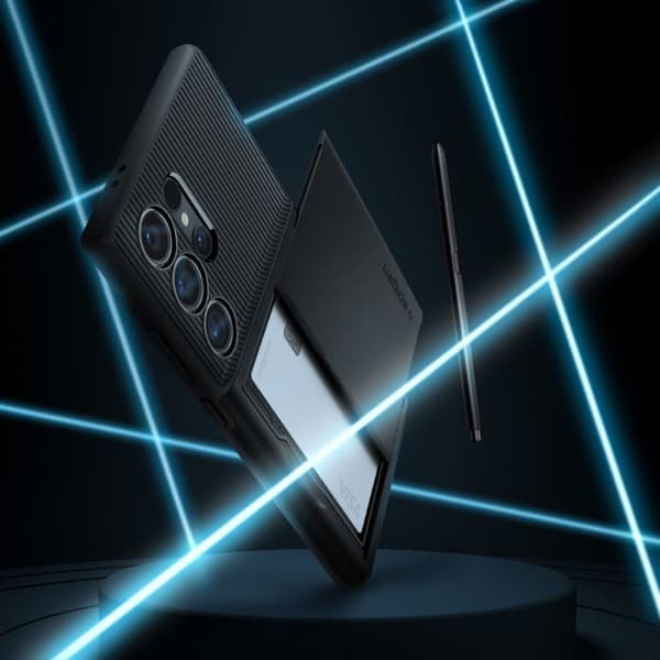 Fodral till Samsung Galaxy S24 Ultra - Spigen Slim Armor CS - Svart