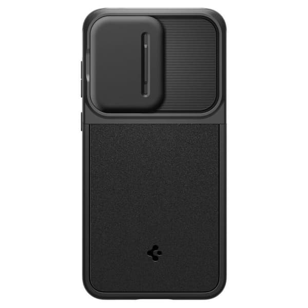 Telefonfodral - Spigen - Optik Armor - Svart - Hybridskydd - Kompatibel Samsung Galaxy A55 5G