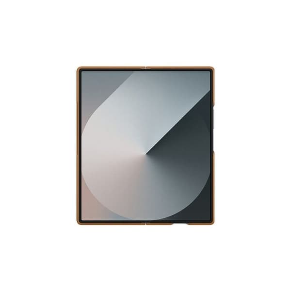 Coque - Kindsuit - Galaxy Z Fold 6 - Äkta läder - Brun - Semi-rigid