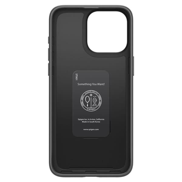 Coque för iPhone 15 Pro - Spigen Thin Fit - Svart