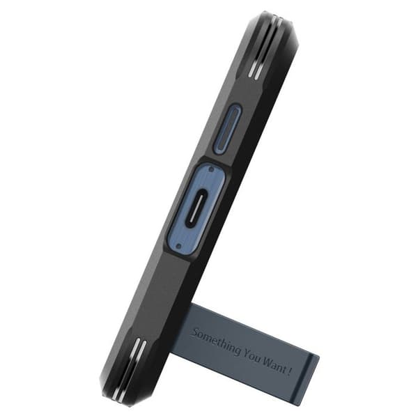 Telefontillbehör - Spigen - Samsung Galaxy A55 5G - Tough Armor - Svart - Semi-rigid