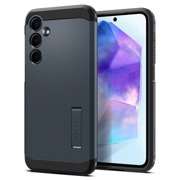 Telefontillbehör - Spigen - Samsung Galaxy A55 5G - Tough Armor - Svart - Semi-rigid