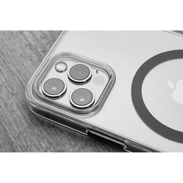 Coque bakre FIXED MagPurity med MagSafe-stöd för Apple iPhone 12-12 Pro, genomskinlig