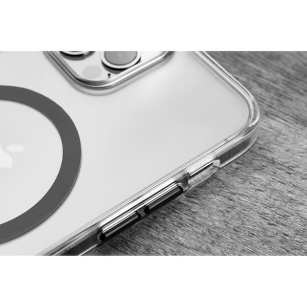 Coque bakre FIXED MagPurity med MagSafe-stöd för Apple iPhone 12-12 Pro, genomskinlig