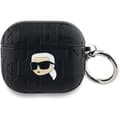 Miniatyrbild 1 av 3: Coque AirPods 3 - Karl Lagerfeld - Monogram Karl Head - Eco-läder - Svart - Hård