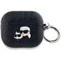 Miniatyrbild 1 av 3: Coque AirPods 3 - Karl Lagerfeld - Monogram Karl &amp; Choupette - Ekoskinn - Svart - Hård