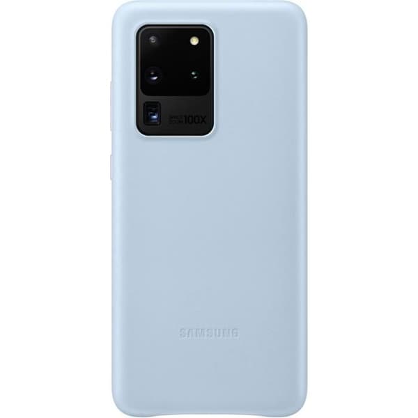 Skal - Samsung - Galaxy S20 Ultra G988 - Hård - Läder - Blå