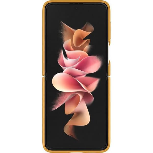 SAMSUNG Z Flip3 Läderfodral Senap