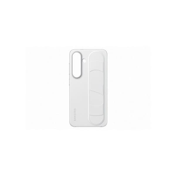 Coque - Samsung - Galaxy S25 - Vit - Stödfunktion - Inbyggd Rem