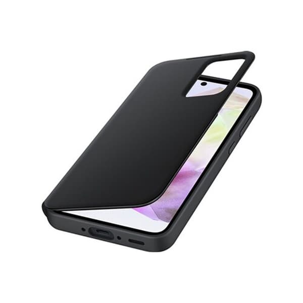 Flip Cover - Samsung - A35 - Svart - Hårdt Skal - Klap