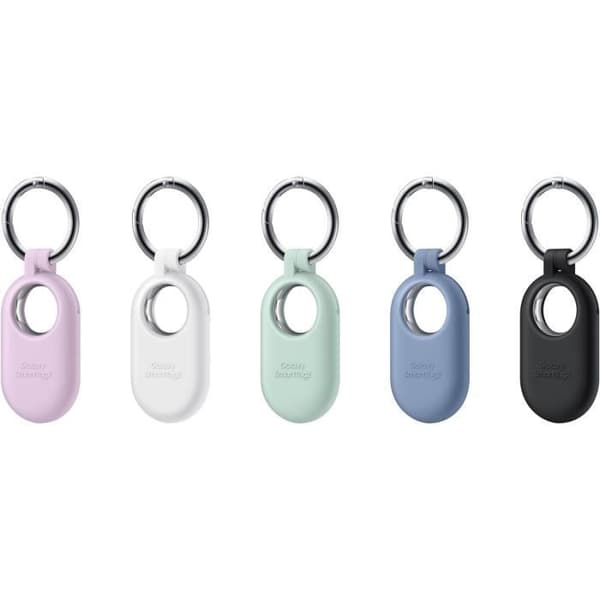 Silikonfodral - Samsung - SmartTag2 - Svart - Mjuk - Med karbinhake