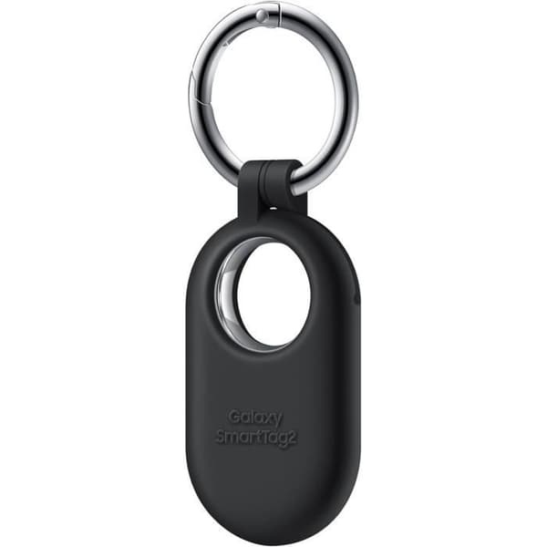 Silikonfodral - Samsung - SmartTag2 - Svart - Mjuk - Med karbinhake