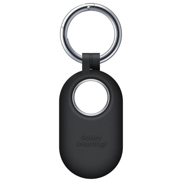 Silikonfodral - Samsung - SmartTag2 - Svart - Mjuk - Med karbinhake