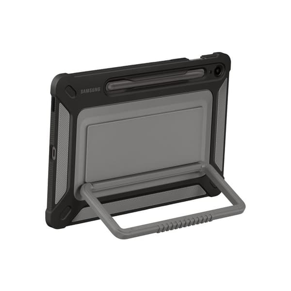 Baksidan - Samsung - Galaxy Tab S9 FE - Titan - Stötsäker - Flerpositionsstöd - 10,5 tum
