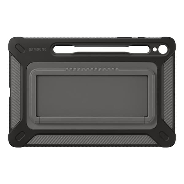 Förstärkt bakskydd - Samsung - Galaxy Tab S9 - Svart - Militär motståndskraft - Ställfunktion