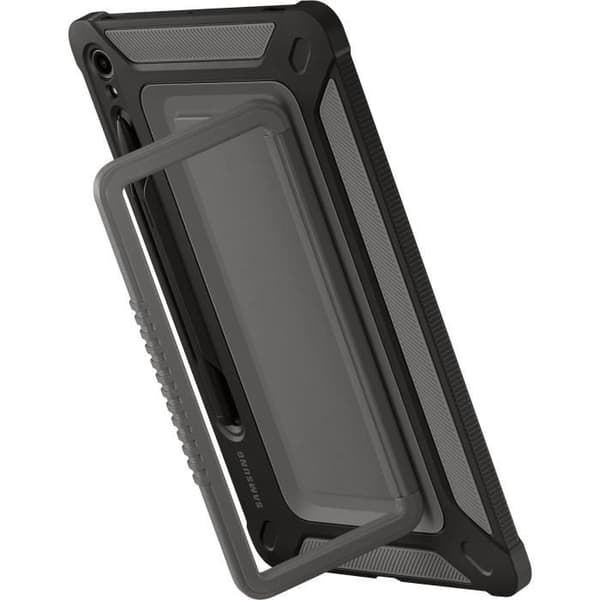 Förstärkt bakskydd - Samsung - Galaxy Tab S9 - Svart - Militär motståndskraft - Ställfunktion