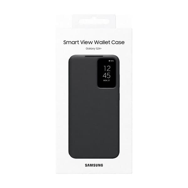 Skydd och fodral - Samsung - Galaxy S24+ - Smart View fodral - Svart - Semi-stiftande