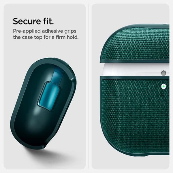 Coque - SPIGEN - Urban Fit - Kompatibel med AirPods 4 (2024) - Stickad tyg - Svart - Semi-hård