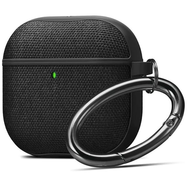 Coque - SPIGEN - Urban Fit - Kompatibel med AirPods 4 (2024) - Stickad tyg - Svart - Semi-hård