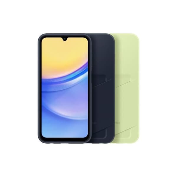 Samsung mobiltelefonfodral och skal med korthållare till Galaxy A15 4G/5G Ljusgrön