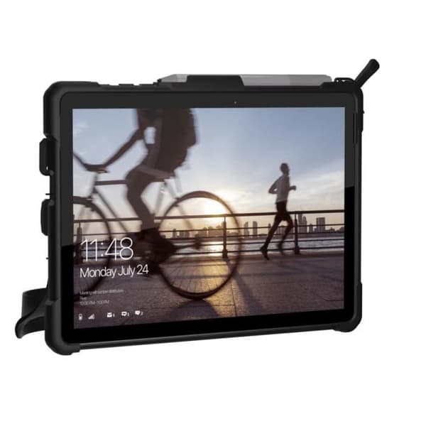Cover - Urban Armor Gear - Plasma - Kompatibel Surface Go - 10 tum - Svart, Grå
