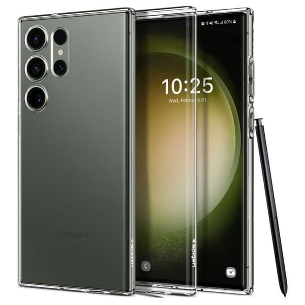 Fodral - Spigen - Liquid Crystal - Transparent - TPU - Fallskydd
