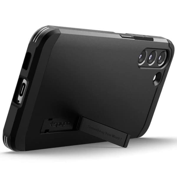 Fodral - SPIGEN - Tuff rustning - Svart - Dual Layer Protection - Integrerat stöd