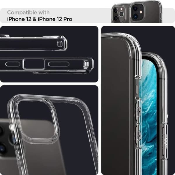 Skal till iPhone 11 - Spigen - Liquid Crystal - Transparent - Stötsäkert skydd - Mjukt