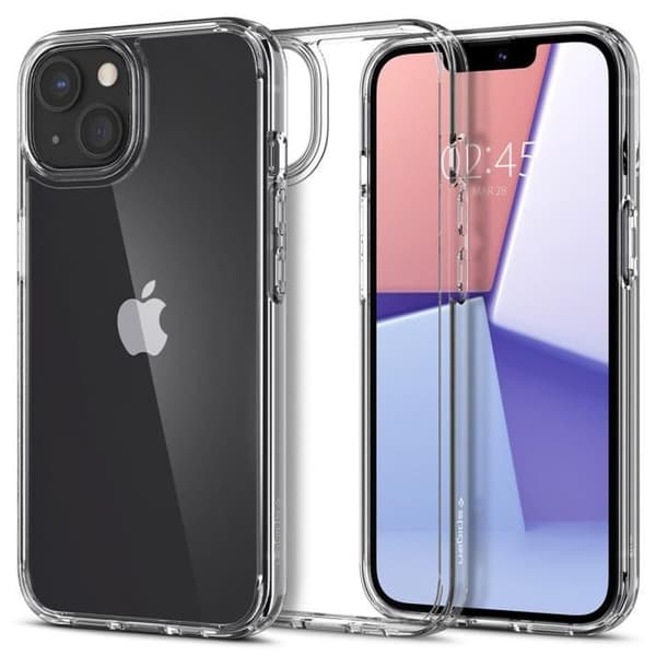 Ultra Hybrid Fodral - Spigen - iPhone 13 - Genomskinlig - Silikon - Air Cushion™