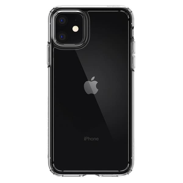Spigen iPhone 11 Fodral [Ultra Hybrid] stötfångare förstärkt, anti-skrapa, luftkudde - Skydd [Crystal Clear] (076CS27185)
