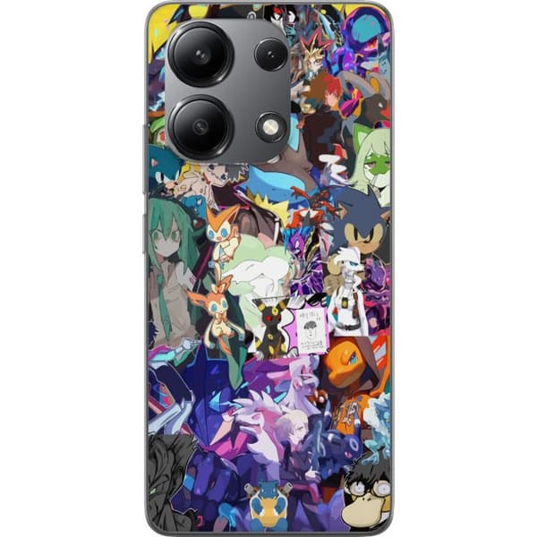 Xiaomi Redmi Note 13 4G Läpinäkyvä kuori Pokémon Blaze