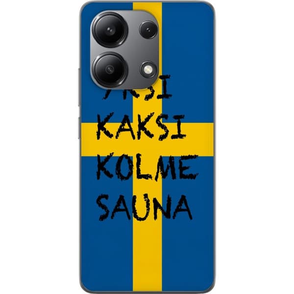 Xiaomi Redmi Note 13 4G Läpinäkyvä kuori Bara Bada Sauna