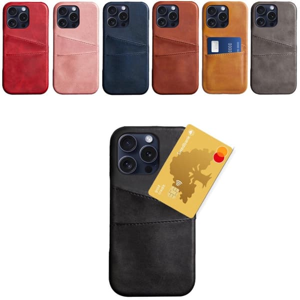 Korthållare Iphone 16 Pro Max skal mobilskal hål laddare